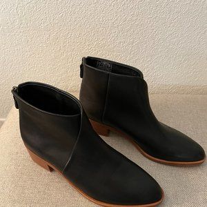Soludos The Venetian Bootie Black Leather New 9